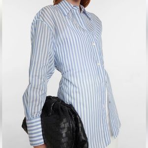 VINCE Button Down Shirt | Blue & White | Size XS
